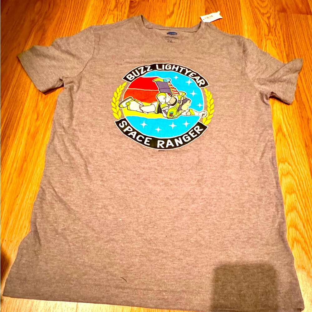 Disney Buzz Light Year Boys Gray T-Shirt